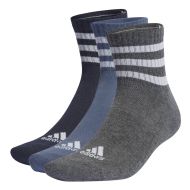 Adidas sukat 3-Stripes Cushioned Sportswear Mid-Cut 3 kpl/pkt