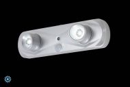 Briloner LED seinävalo tunnistin ja kytkin 18,6x5,1 cm hopea