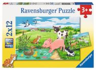 Ravensburger palapeli Baby Farm Animals 2x12p