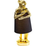 KARE Design Animal Monkey pöytävalaisin 56 cm kulta/musta