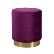 Home4You rahi La Perla 35 cm pyöreä samettiverhoilu violetti
