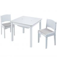 Worlds Apart lastenpöytä + 2 tuolia valkoinen