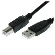 Qnect USB-Kaapeli A-B, 2m