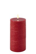 Uyuni LED pöytäkynttilä 7,8x15 cm carmine red rustiikki
