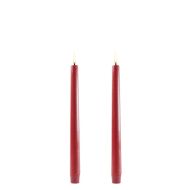 Uyuni LED kynttilä 2,3x25 cm carmine red smooth