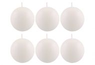 Polar kynttilät pallokynttilä 6 kpl valkoinen 6 cm