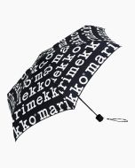 Marimekko sateenvarjo Marilogo Mini Manual musta/valkoinen
