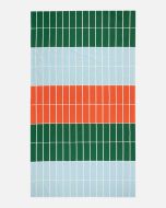 Marimekko Tiiliskivi pöytäliina 135x245 cm oranssi/v.sininen/vihreä