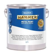 Maston metallimaali Hammer 2,7 l valkoinen