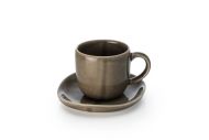 Nosse Ceramics for HEIROL kahvikuppi ja asetti Svelte 1,2 dl olive