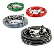Dog TIE-OUT Cable kiinnitysvaijeri > 4,5 kg / 6 m vihreä