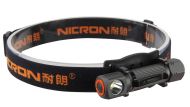 Nicron H10R ladattava mini otsavalaisin 450lm IP65 musta