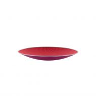 Alessi Cohncave iso laakea tarjoilukulho 33 cm punainen