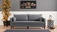 Chic Home 3-istuttava sohva Bea 208 cm, harmaa