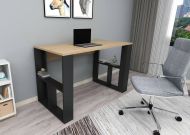 Chic Home työpöytä Kaarlo 120x60x74 cm, ruskea/musta