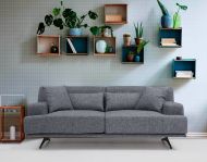 Chic Home 2-istuttava sohva Anelma 200 cm, harmaa
