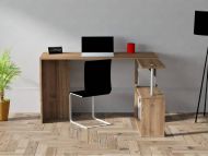 Chic Home työpöytä Eemeli 130x50x74 cm, ruskea