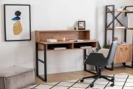 Chic Home työpöytä Hannu 120x55x96 cm, ruskea/musta