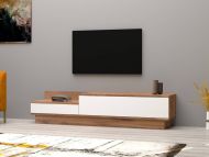 Chic Home TV-taso Joni 160 cm, ruskea/valkoinen