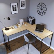 Chic Home työpöytä Kauko 160x60x72 cm, vaaleanruskea