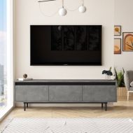 Chic Home TV-taso Laine 160 cm, harmaa/musta