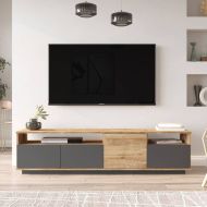 Chic Home TV-taso Franni 180 cm, ruskea/antrasiitti