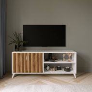 Chic Home TV-taso Henri 150 cm, valkoinen/ruskea