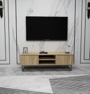 Chic Home TV-taso Essi 140 cm, vaaleanruskea/musta