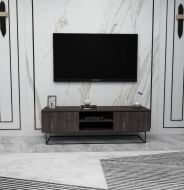 Chic Home TV-taso Essi 140 cm, tummanruskea/musta