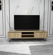 Chic Home TV-taso Essi 180 cm, vaaleanruskea/musta