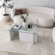 Chic Home sohvapöytä Ensi 105x65x40 cm, valkoinen